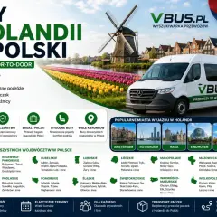 Transport od drzwi do drzwi Polska: busy z Holandii do wszystkich województw. Bezpiecznie, wygodnie, z przewoźnikami VBUS.PL.