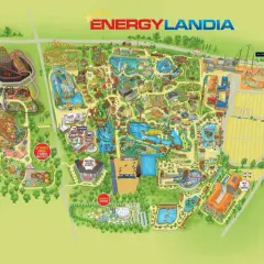 Mapa Energylandii z atrakcjami: Smoczy Gród, Zadra, Mayan, Hyperion, Aqualantis i wiele innych. Zaplanuj swoją wizytę w tym wrocławskim parku rozrywki!