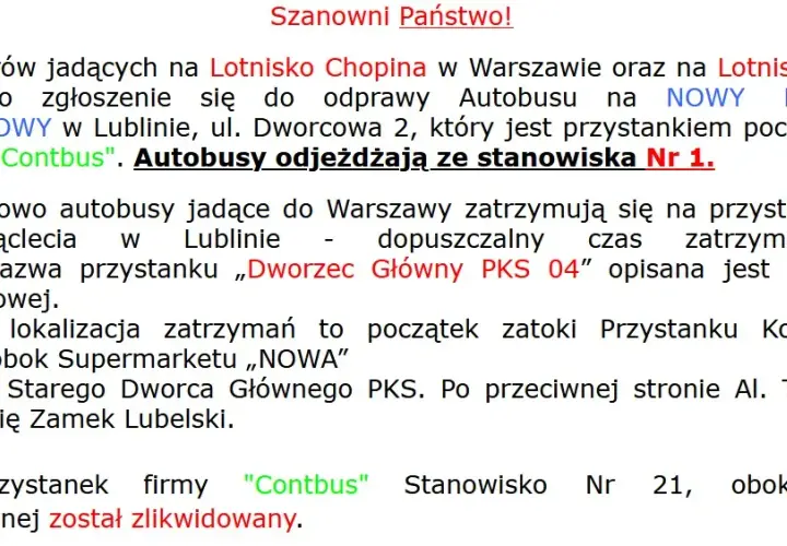 Gdzie się zatrzymuje Contbus Lublin Warszawa? Sprawdź przystanki i lokalizacje