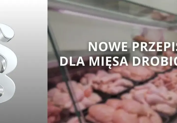 Symbol paragrafu i napis "Nowe przepisy dla mięsa drobiowego" sugerują, dlaczego nie można przewozić mięsa przez granice.