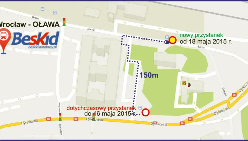 Gdzie zatrzymują się autobusy Beskid w Wrocławiu na Powstańców?