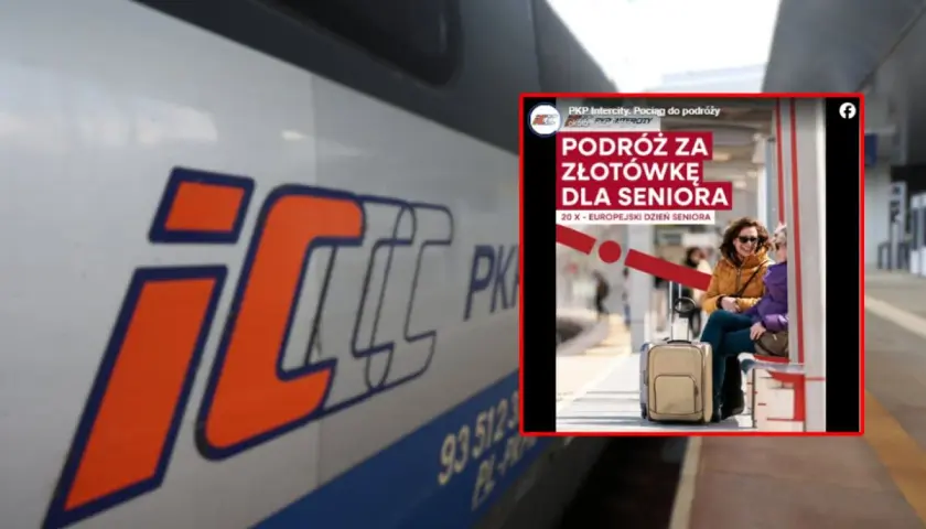 PKP Intercity oferuje podróż za złotówkę dla seniora z okazji Europejskiego Dnia Seniora.