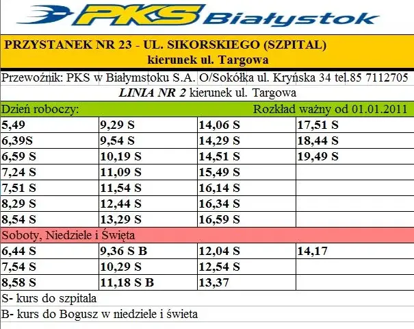 Rozkład jazdy Voyager Sokółka Białystok - Sprawdź aktualne godziny odjazdów
