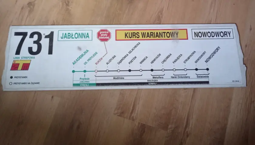 Rozkład jazdy 731 Legionowo – poznaj godziny i częstotliwość kursów