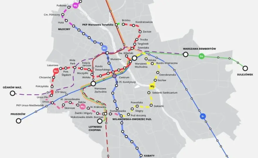 4 linia metra Warszawa - Którędy pojedzie i jakie stacje powstaną?