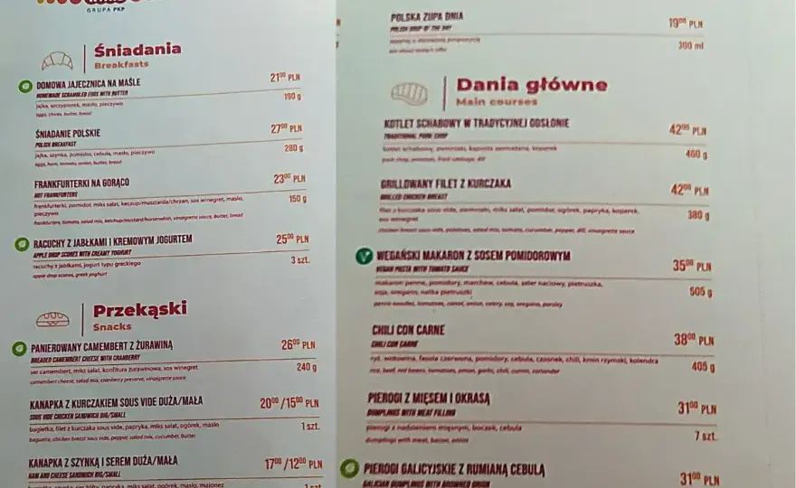 Czy w Pendolino jest WARS? Menu, ceny i zamawianie do fotela