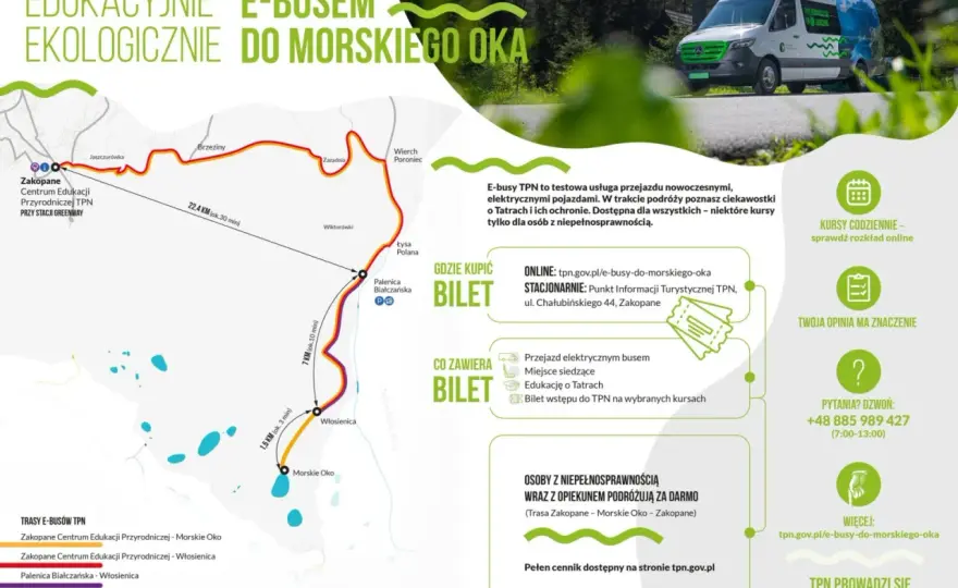 Cennik e-busów Morskie Oko - Jak nie przepłacić?