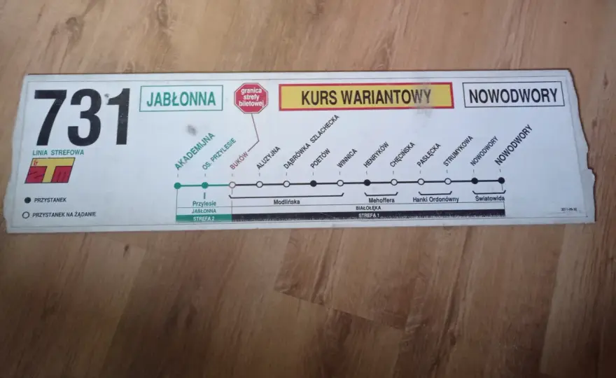Rozkład jazdy 731 Legionowo – poznaj godziny i częstotliwość kursów
