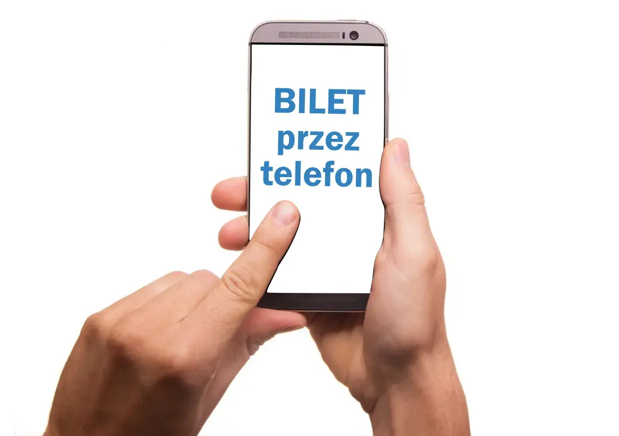 Kupuj mpk łódź bilety przez telefon. Smartfon w dłoniach, gotowy do zakupu.