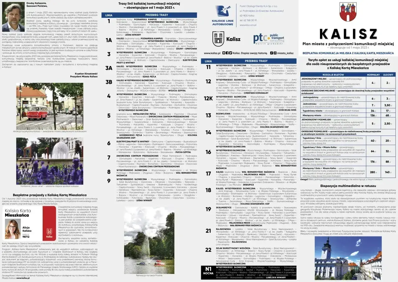 Jak dojechać MPK? Sprawdź rozkłady jazdy, trasy i ceny biletów na komunikację miejską w Kaliszu.