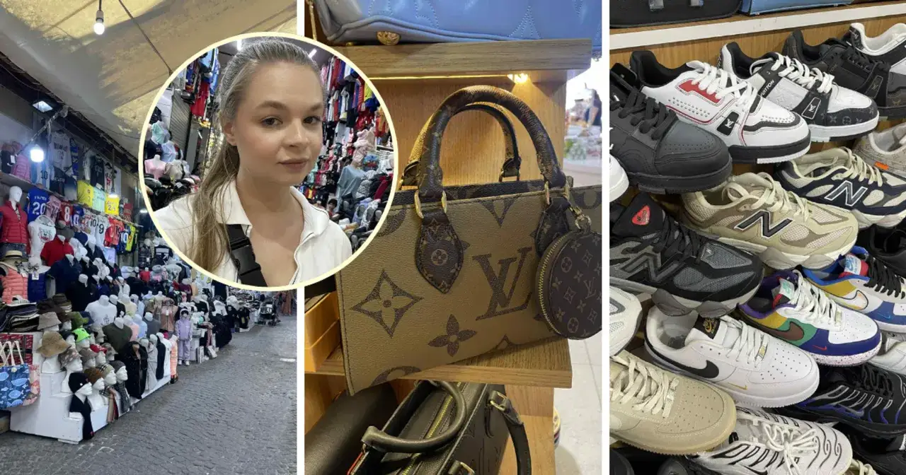 Targowisko w Turcji pełne ubrań i butów. Zastanawiasz się, ile torebek można przywieźć z Turcji?