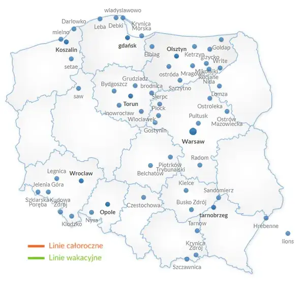 Zdjęcie Gdzie się zatrzymuje Polonus? Sprawdź przystanki i trasy w Polsce